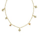 Autumn Charm Necklace Gold Multi Mix