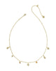 Autumn Charm Necklace Gold Multi Mix