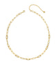 Bella Chain Necklace in White CZ