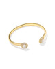 Bella Cuff Bracelet in White CZ