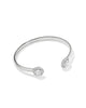 Bella Cuff Bracelet in White CZ