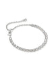 Bella Tennis Bracelet in White CZ