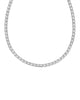 Bella Tennis Necklace in White CZ