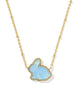 Bunny Gold Short Pendant Necklace