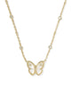 Cailey Butterfly Gold Short Pendant Necklace