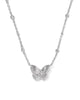 Cailey Butterfly Silver Short Pendant Necklace