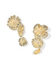 Cailey Flower Gold Statement Earrings