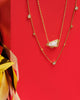 Cheer Short Pendant Necklace in White Mother of Pearl