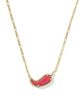Chili Pepper Gold Short Pendant Necklace