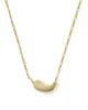Chili Pepper Gold Short Pendant Necklace