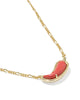 Chili Pepper Gold Short Pendant Necklace