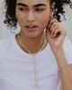 Courtney Gold Enamel Link and Chain Bracelet