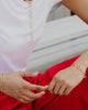 Courtney Gold Enamel Link and Chain Bracelet