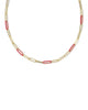 Courtney Gold Enamel Link and Chain Necklace