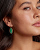 Dani Gold Bezel Drop Earrings