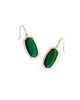 Dani Gold Bezel Drop Earrings