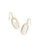 Dani Gold Bezel Drop Earrings