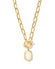 Daphne Convertible Link & Chain Necklace in Ivory Mother of Pearl