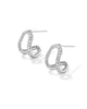 Daphne Pave Huggie Earrings