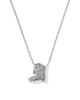 Drill Team Boot Gold Short Pendant Necklace in Mother of Pearl