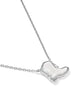 Drill Team Boot Gold Short Pendant Necklace in Mother of Pearl