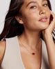 Elisa Gold Bezel Pendant Necklace