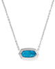 Elisa Silver Bezel Pendant Necklace