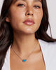 Elisa Silver Bezel Pendant Necklace