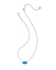 Elisa Silver Bezel Pendant Necklace