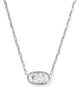 Elisa Luxe Pendant Necklace - Silver