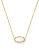 Elisa Gold Necklace in Ivory Mother of Pearl