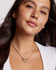 Emery Heart Pendant Necklace in White CZ