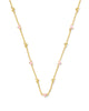 Haven Gold Strand Necklace in Pink Enamel