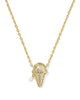Ice Cream Gold Pendant Necklace