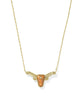 Longhorn Silver Short Pendant Necklace