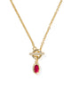 Mini Elisa Gold Toggle Pendant Necklace