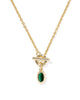 Mini Elisa Gold Toggle Pendant Necklace