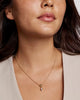 Mini Elisa Gold Toggle Pendant Necklace