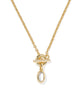 Mini Elisa Gold Toggle Pendant Necklace