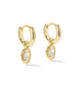 Mini Ellie Luxe Huggie White CZ Earring