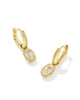 Mini Ellie Luxe Huggie White CZ Earring