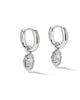 Mini Ellie Luxe Huggie White CZ Earring