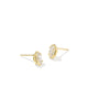 Mini Ellie Luxe Stud Earrings in White CZ