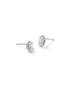 Mini Ellie Luxe Stud Earrings in White CZ