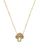 Mushroom Short Pendant Necklace