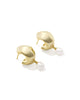 Oakland Pearl Huggie Earring with Freshwater Cultured Pearl
