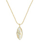 Ophelia Gold Large Long Pendant Necklace