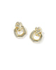 Parker Knot Gold Open Frame Earrings