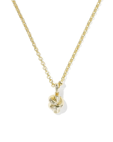 Parker Knot Gold Short Pendant Necklace