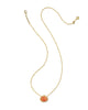 Pumpkin Gold Short Pendant Necklace